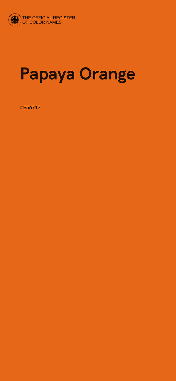 #E56717 - Papaya Orange color image