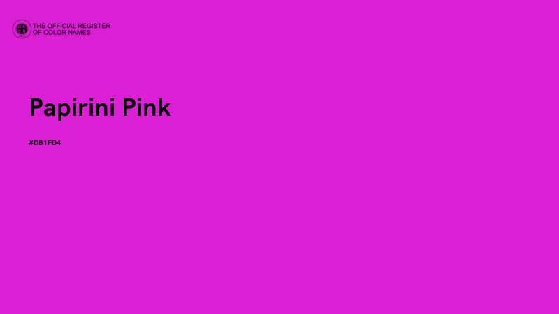 #DB1FD4 - Papirini Pink color image
