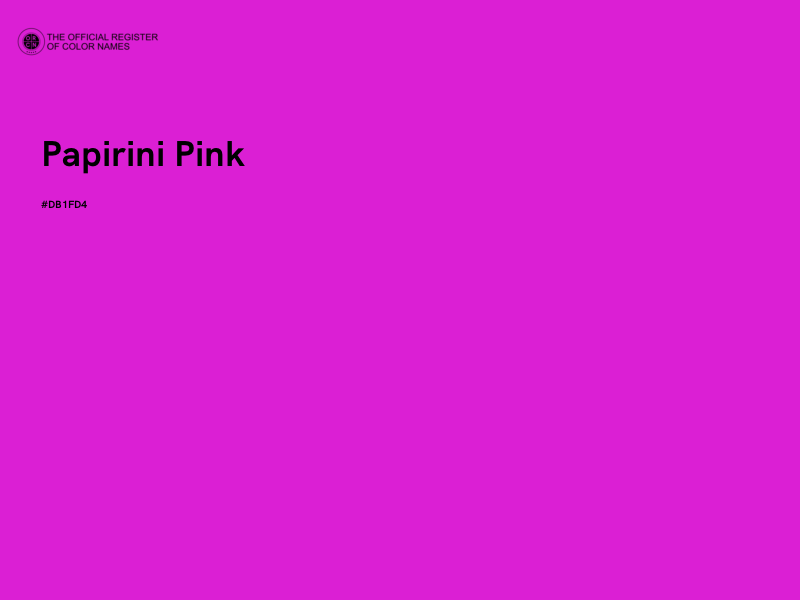 #DB1FD4 - Papirini Pink color image