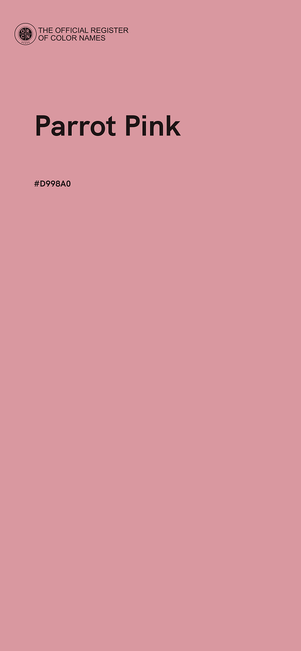 #D998A0 - Parrot Pink color image