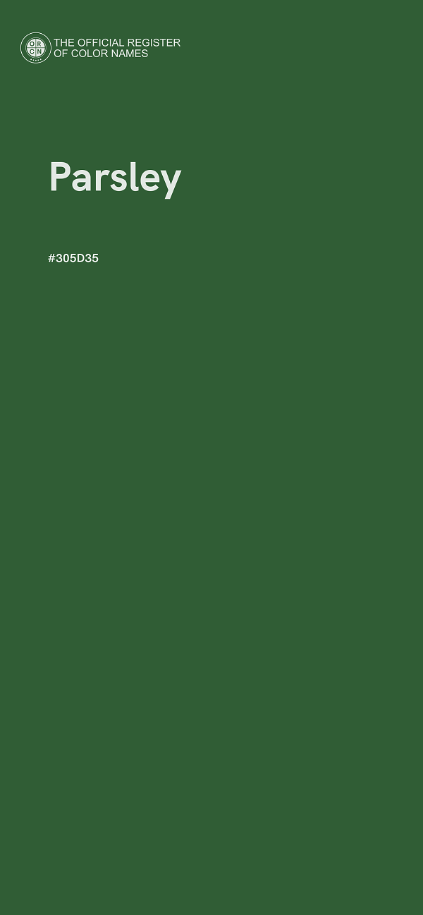 #305D35 - Parsley color image
