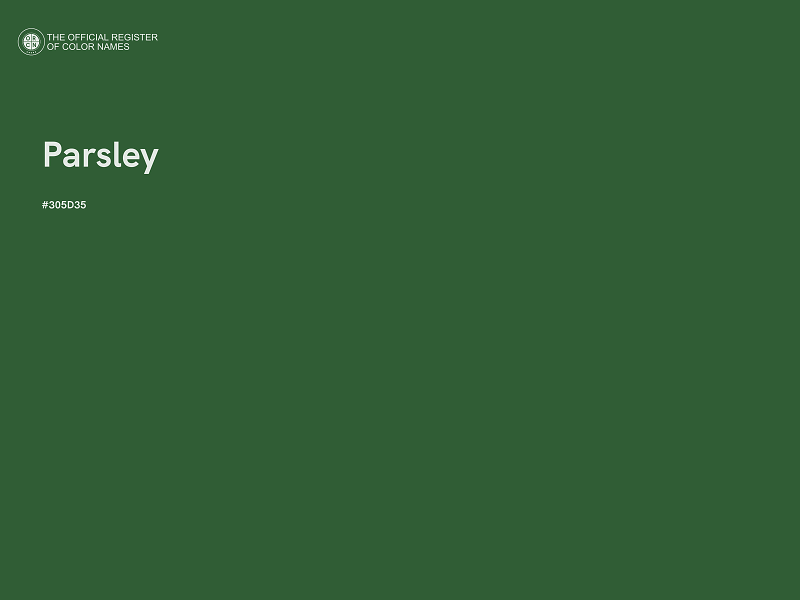 #305D35 - Parsley color image