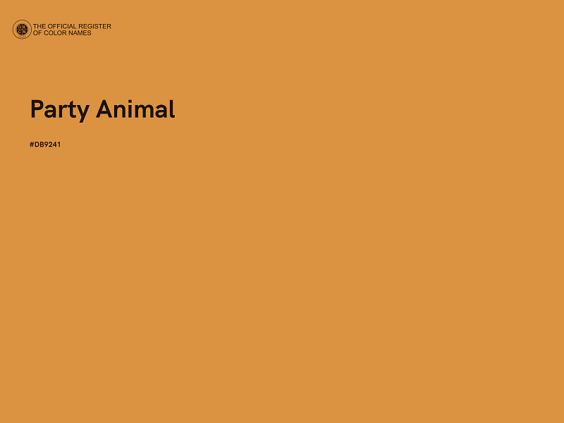 #DB9241 - Party Animal color image
