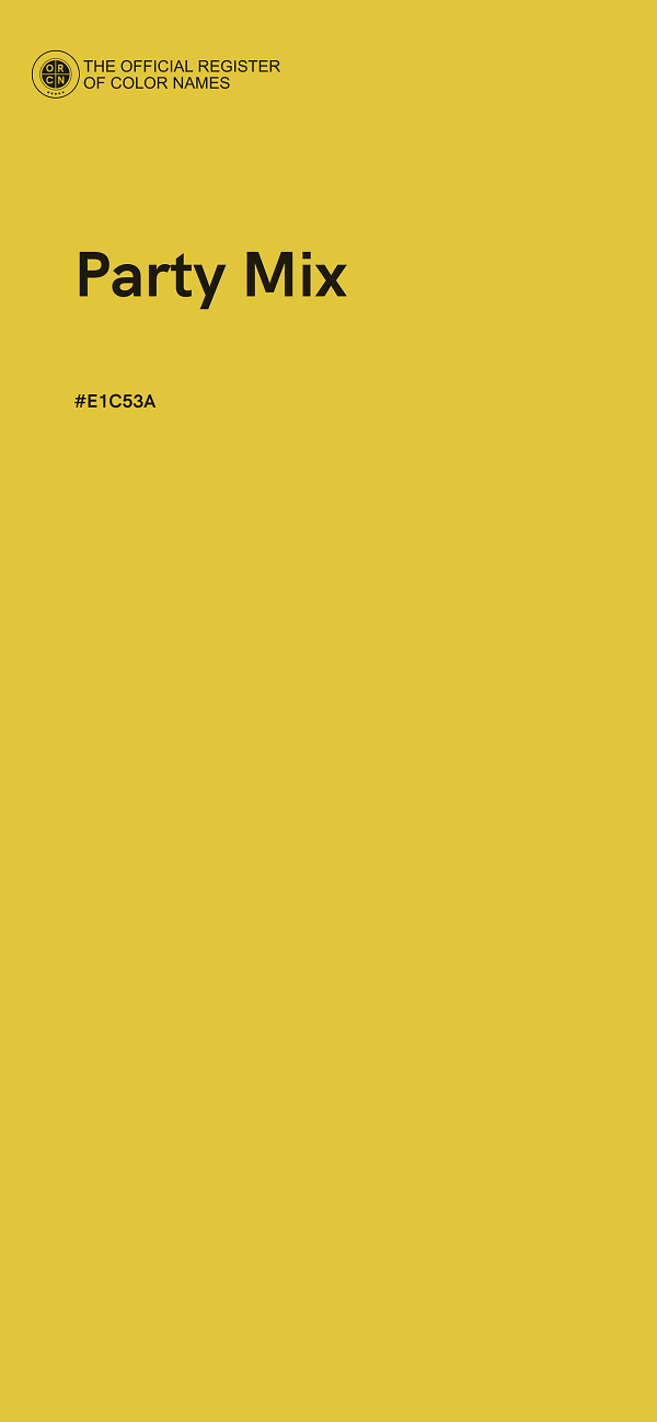 #E1C53A - Party Mix color image
