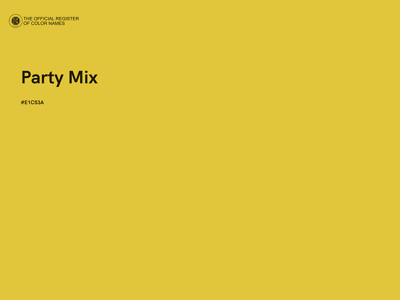 #E1C53A - Party Mix color image