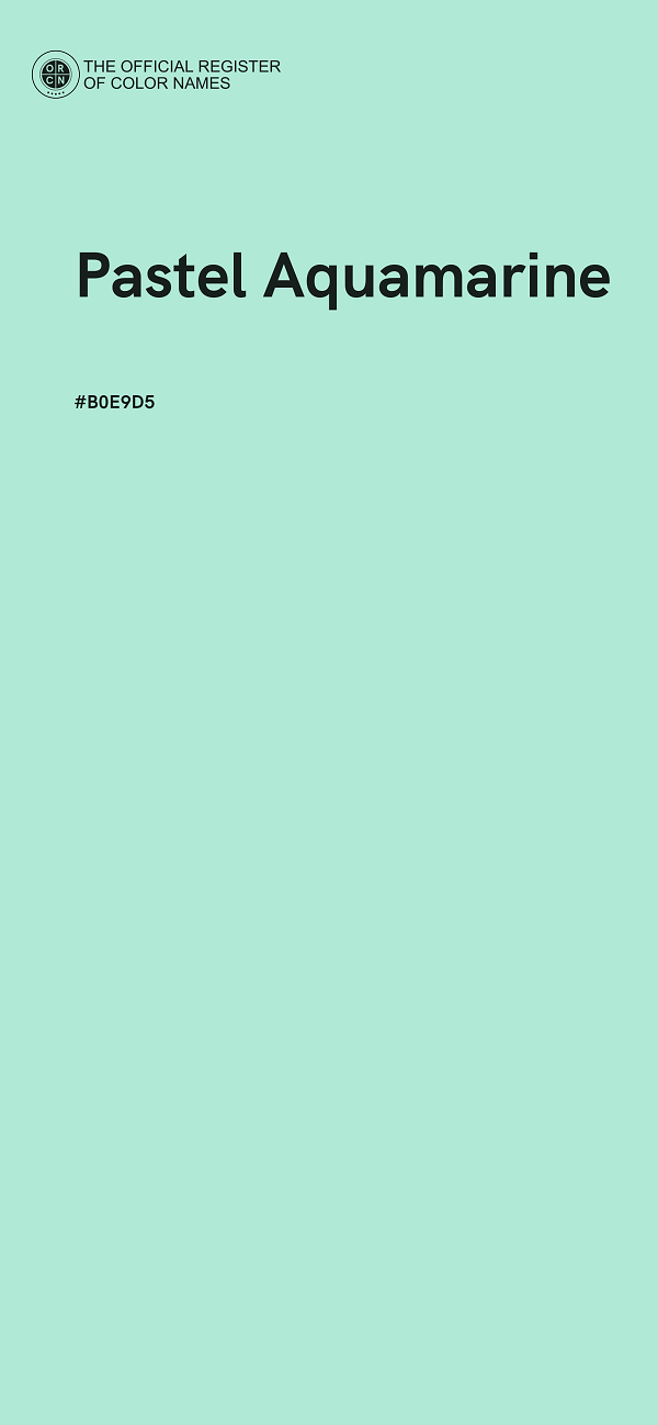 #B0E9D5 - Pastel Aquamarine color image