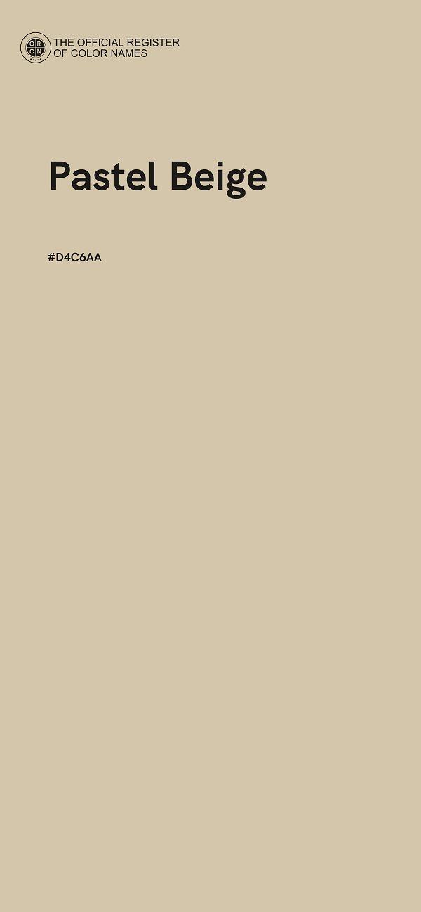 #D4C6AA - Pastel Beige color image