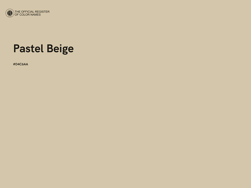 #D4C6AA - Pastel Beige color image