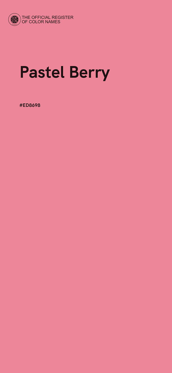 #ED8698 - Pastel Berry color image
