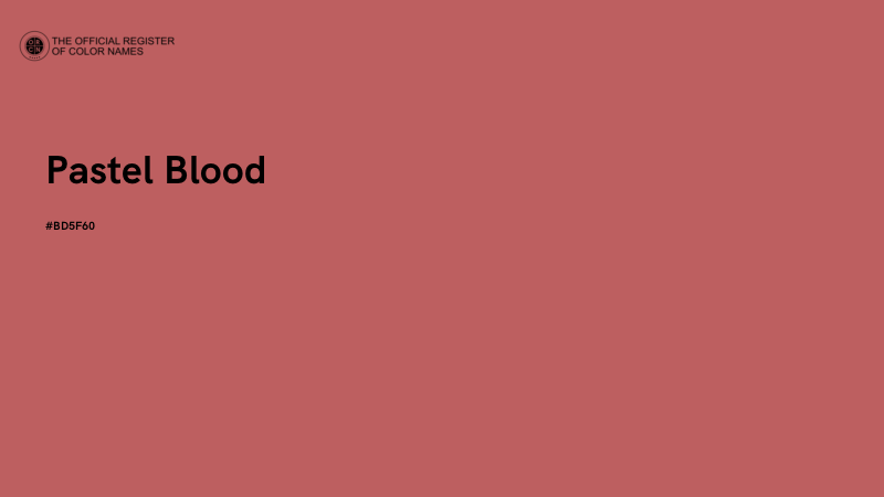 #BD5F60 - Pastel Blood color image