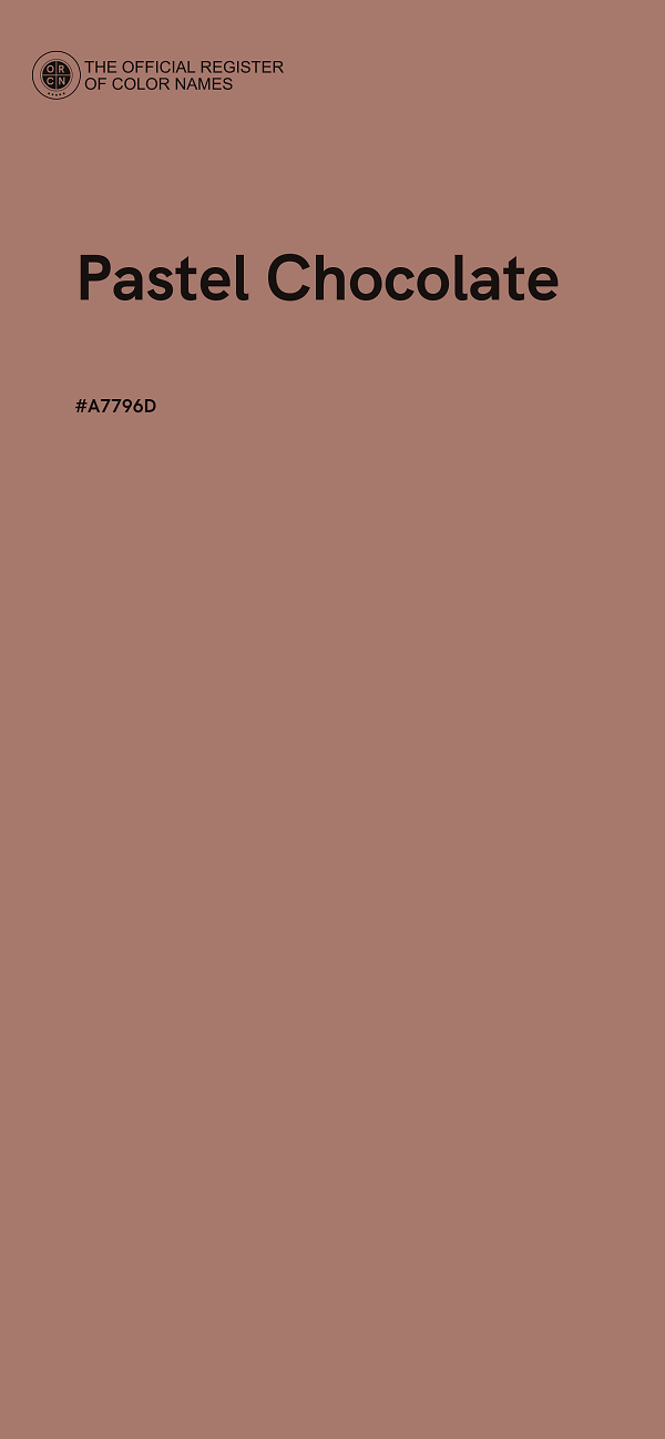 #A7796D - Pastel Chocolate color image