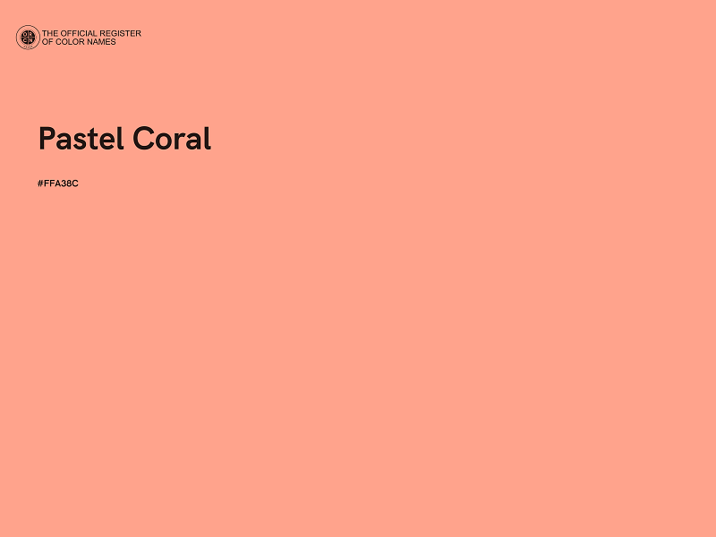 #FFA38C - Pastel Coral color image