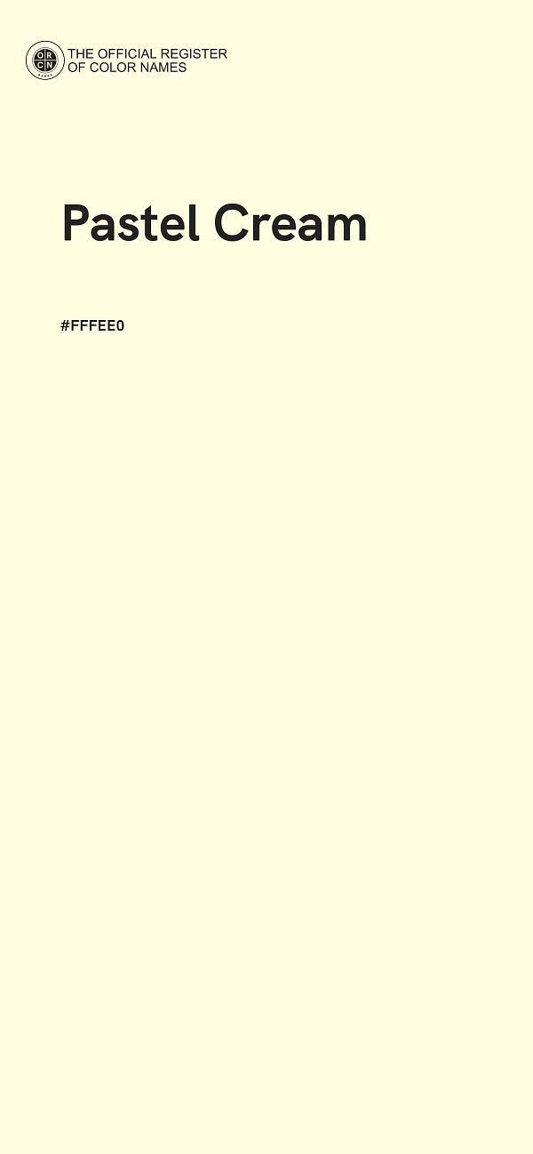 #FFFEE0 - Pastel Cream color image