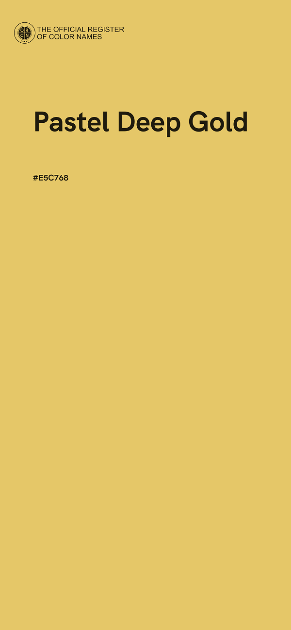 #E5C768 - Pastel Deep Gold color image