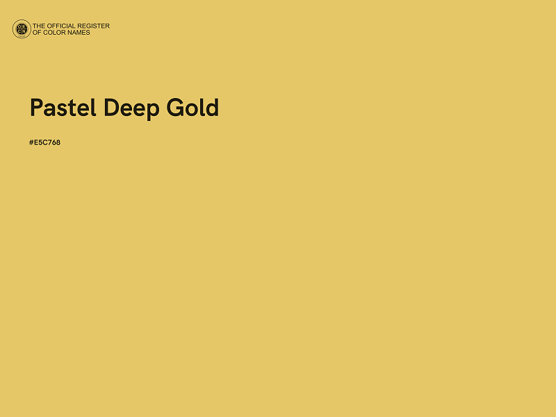 #E5C768 - Pastel Deep Gold color image