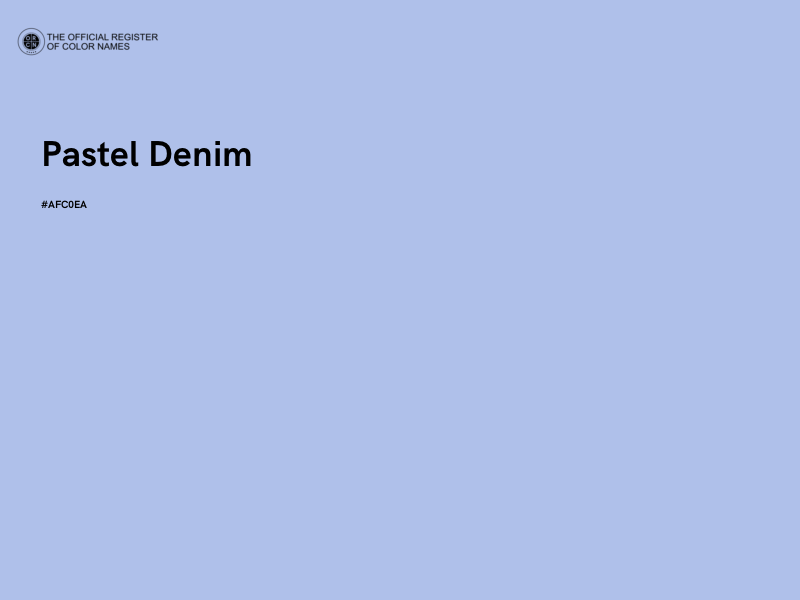 #AFC0EA - Pastel Denim color image