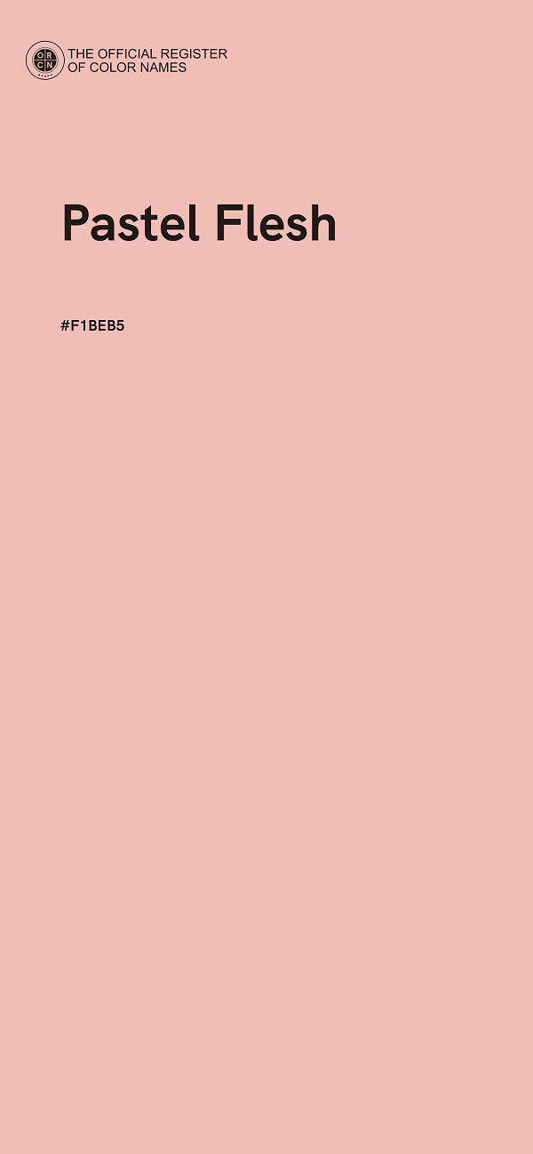 #F1BEB5 - Pastel Flesh color image