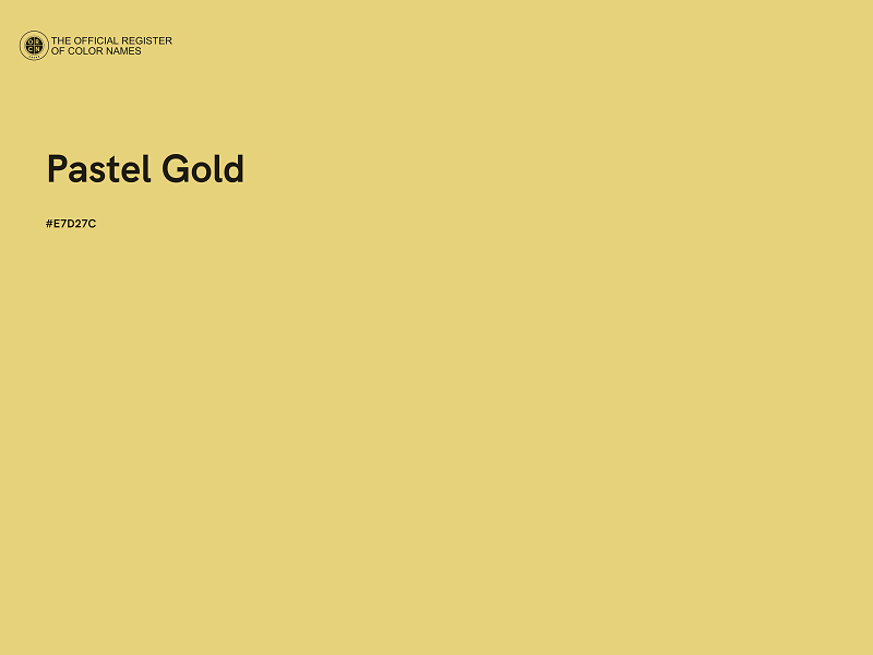#E7D27C - Pastel Gold color image