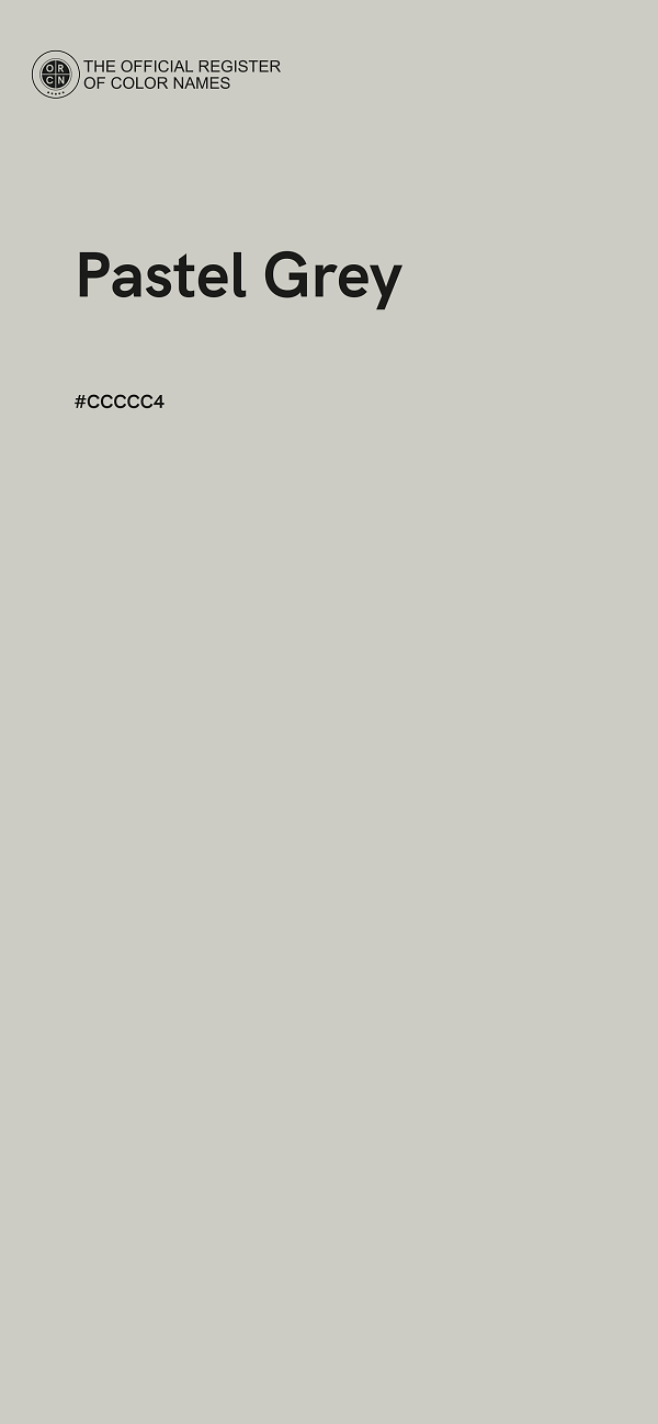 #CCCCC4 - Pastel Grey color image