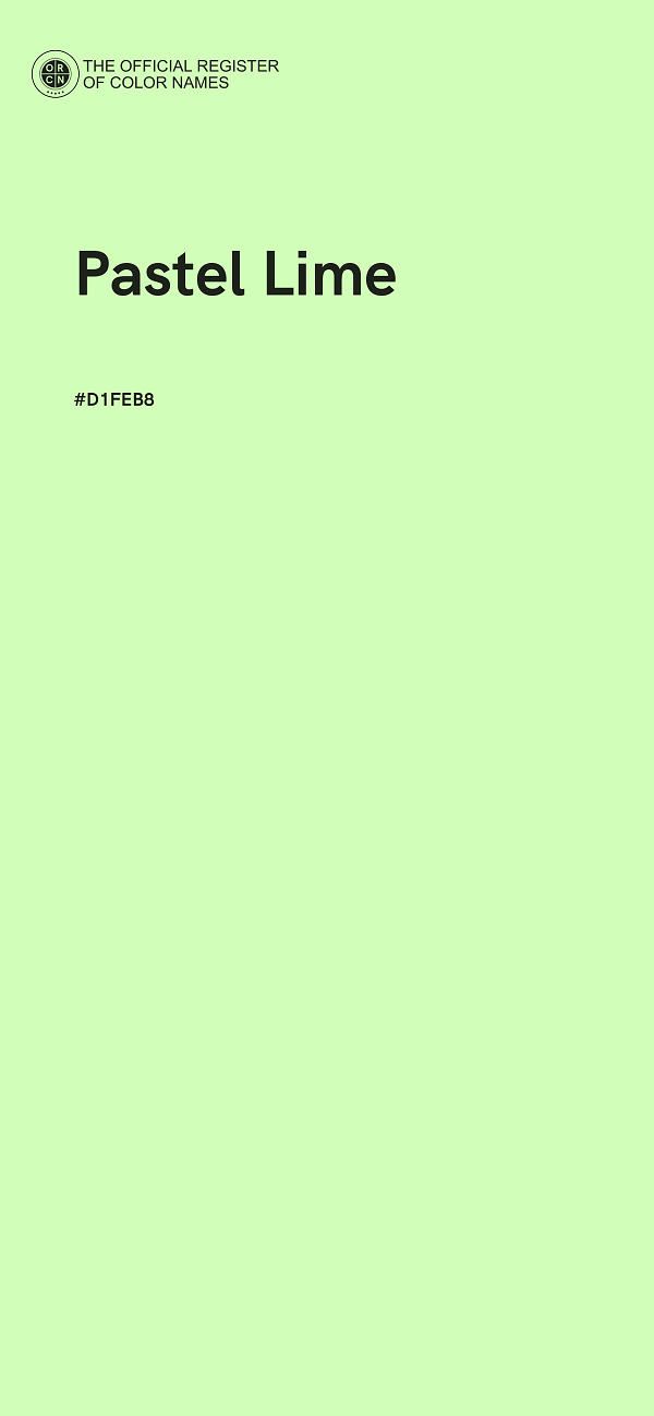 #D1FEB8 - Pastel Lime color image