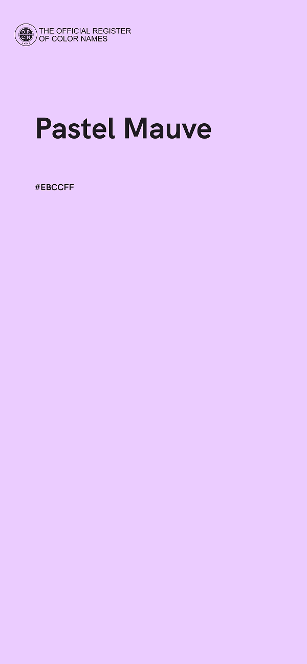 #EBCCFF - Pastel Mauve color image