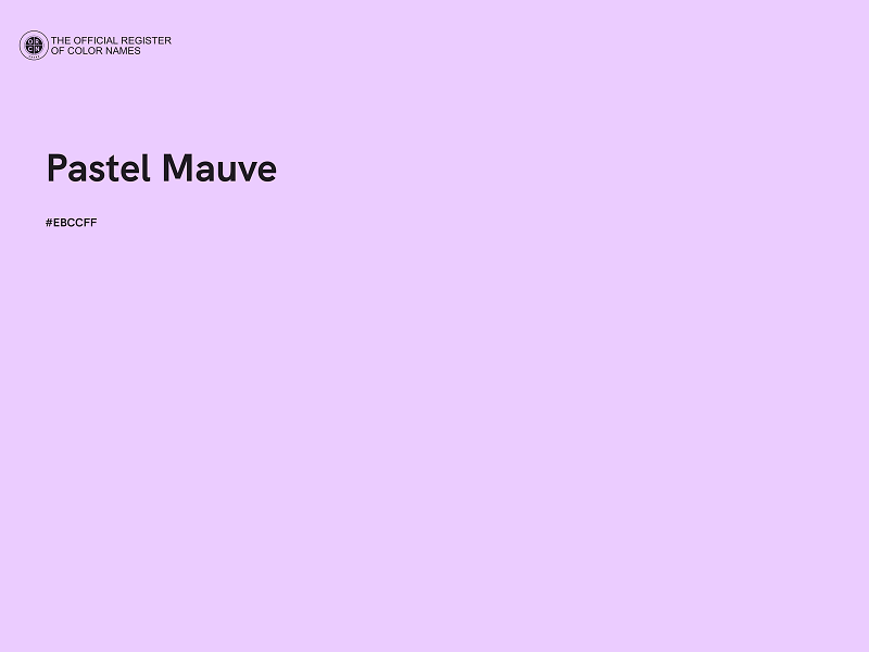 #EBCCFF - Pastel Mauve color image