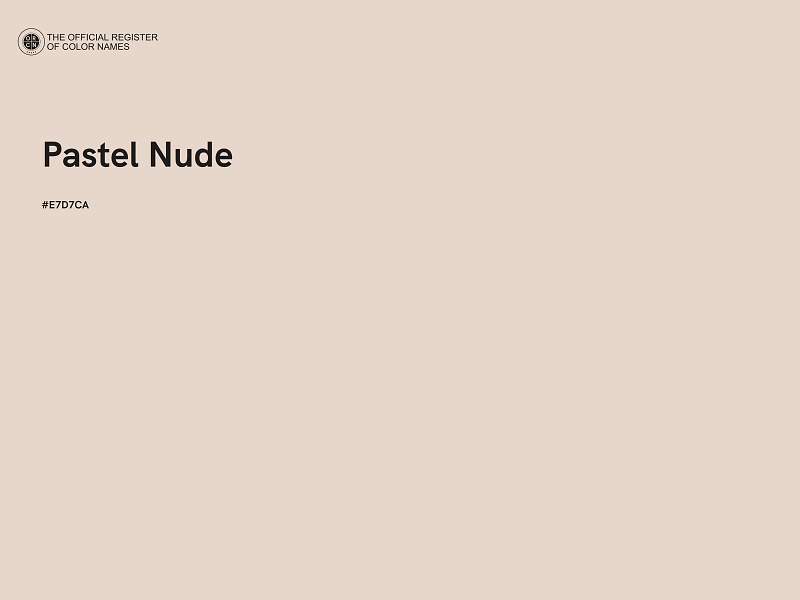 #E7D7CA - Pastel Nude color image