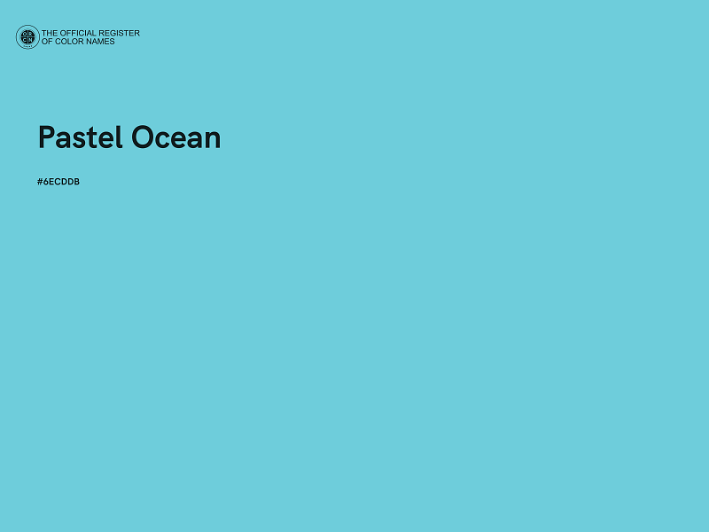 #6ECDDB - Pastel Ocean color image