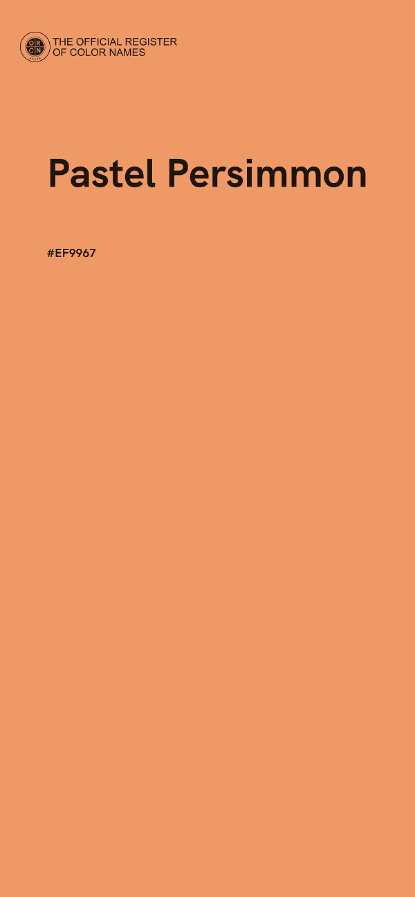 #EF9967 - Pastel Persimmon color image