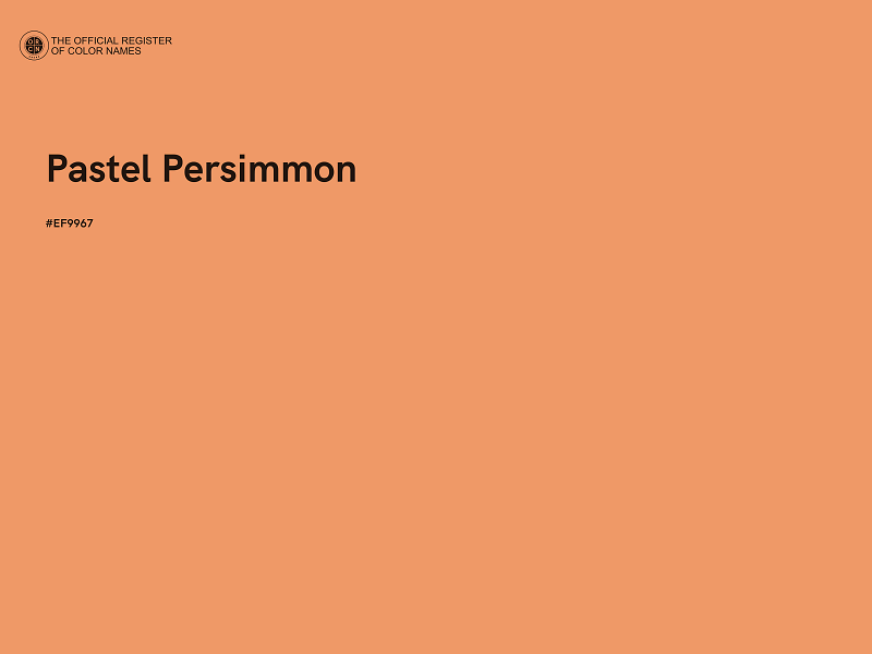 #EF9967 - Pastel Persimmon color image