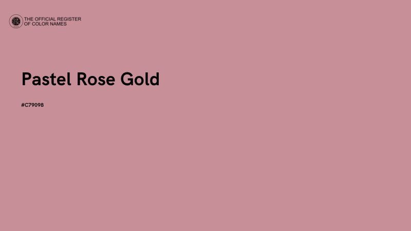 #C79098 - Pastel Rose Gold color image