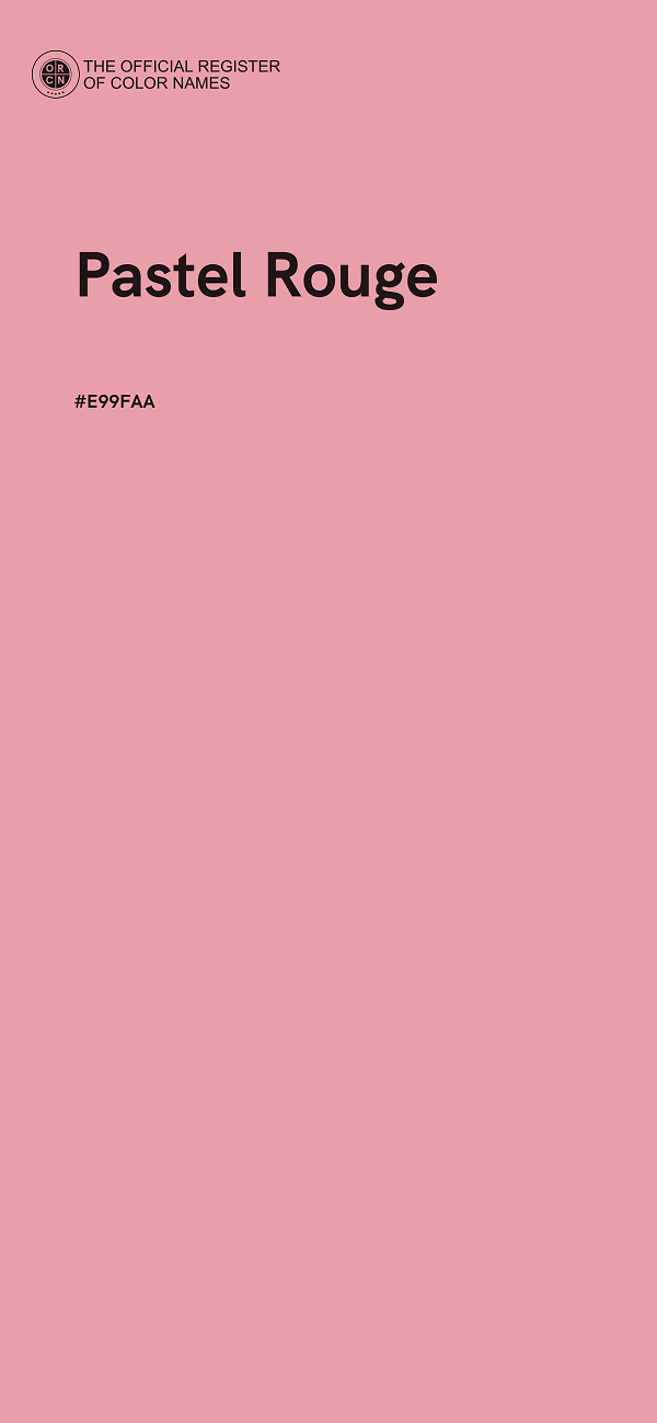 #E99FAA - Pastel Rouge color image