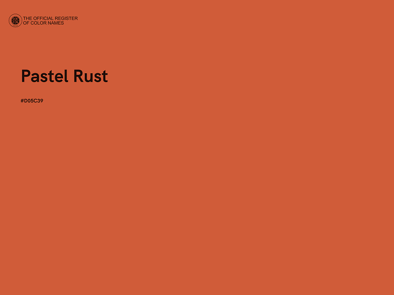 #D05C39 - Pastel Rust color image