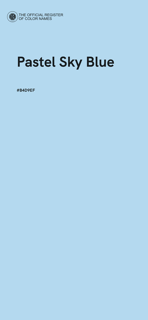 #B4D9EF - Pastel Sky Blue color image