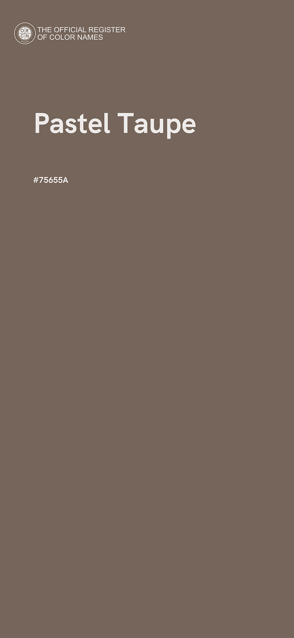 #75655A - Pastel Taupe color image