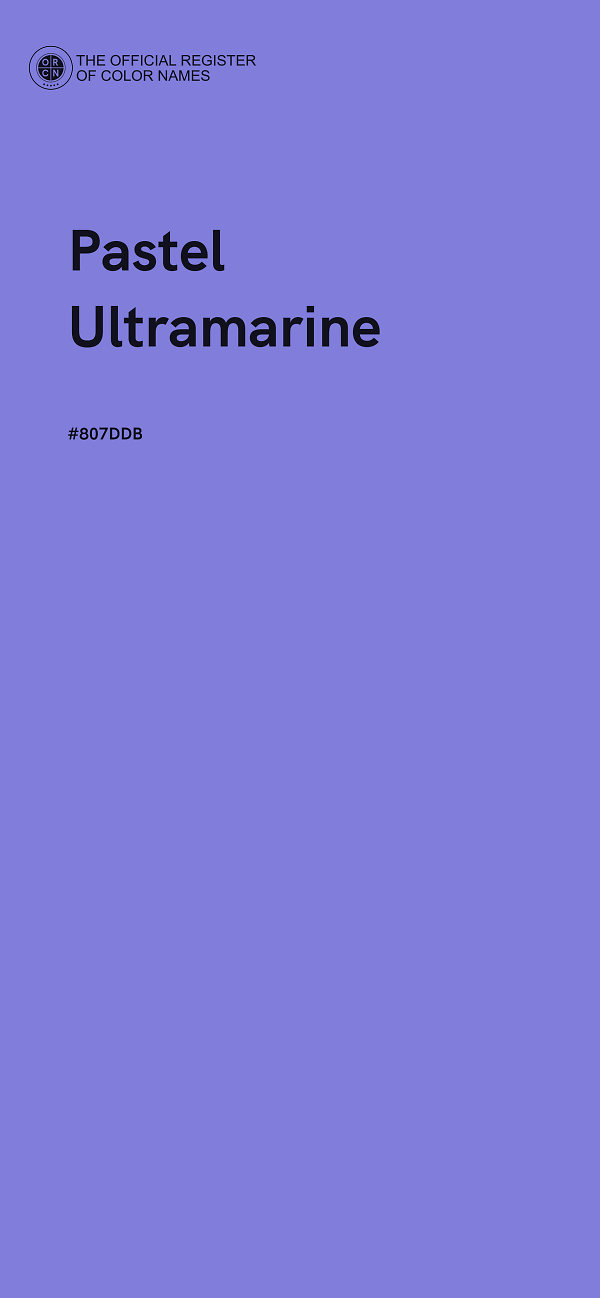 #807DDB - Pastel Ultramarine color image