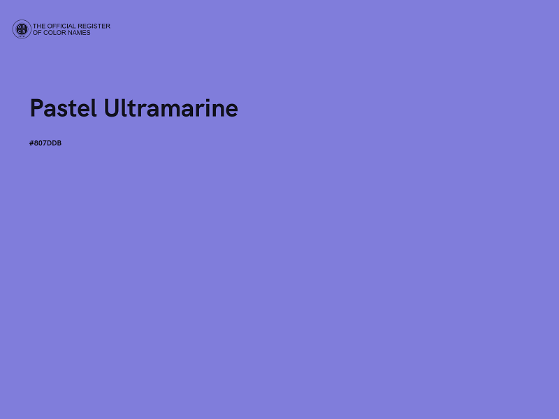 #807DDB - Pastel Ultramarine color image