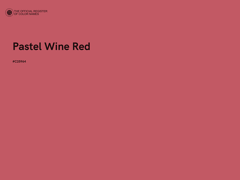 #C25964 - Pastel Wine Red color image