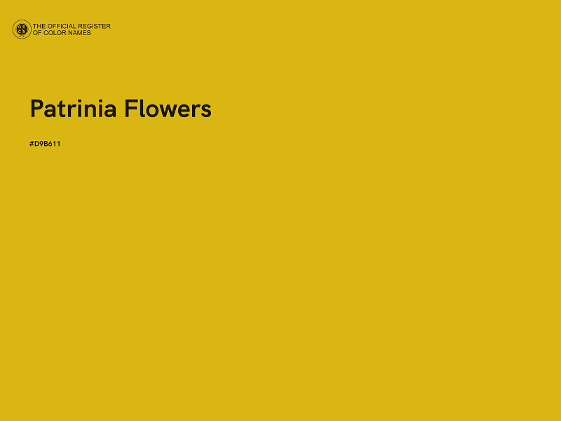 #D9B611 - Patrinia Flowers color image