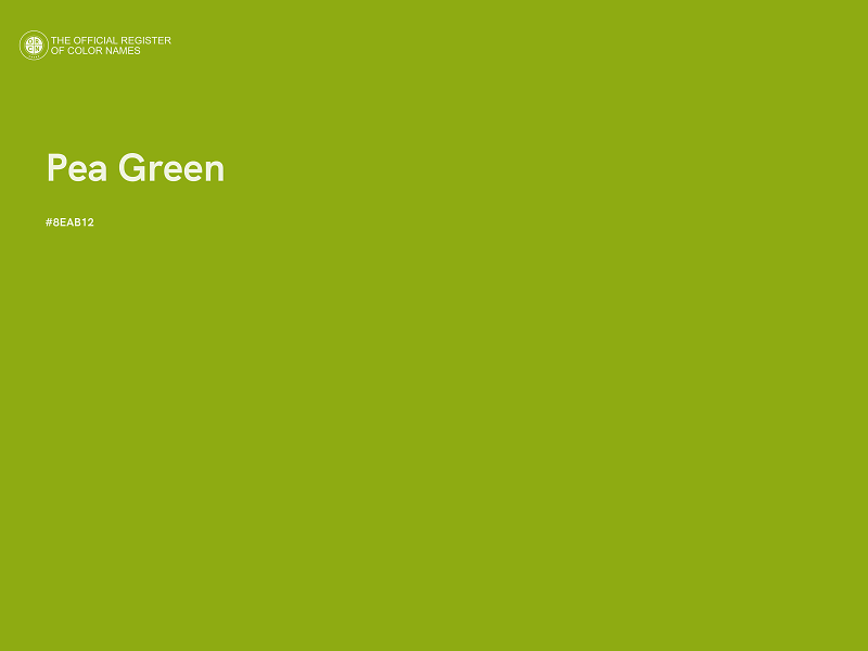 #8EAB12 - Pea Green color image