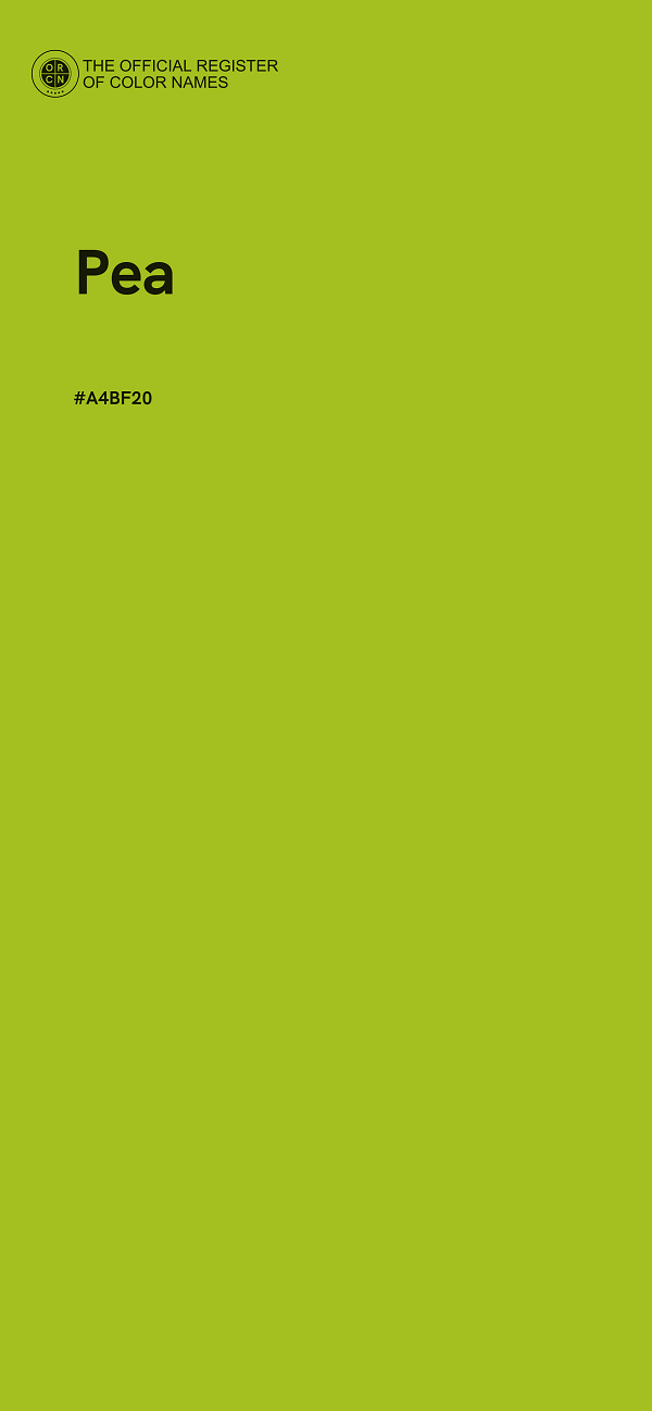 #A4BF20 - Pea color image