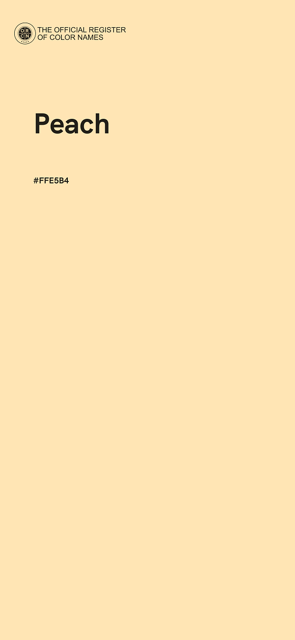 #FFE5B4 - Peach color image