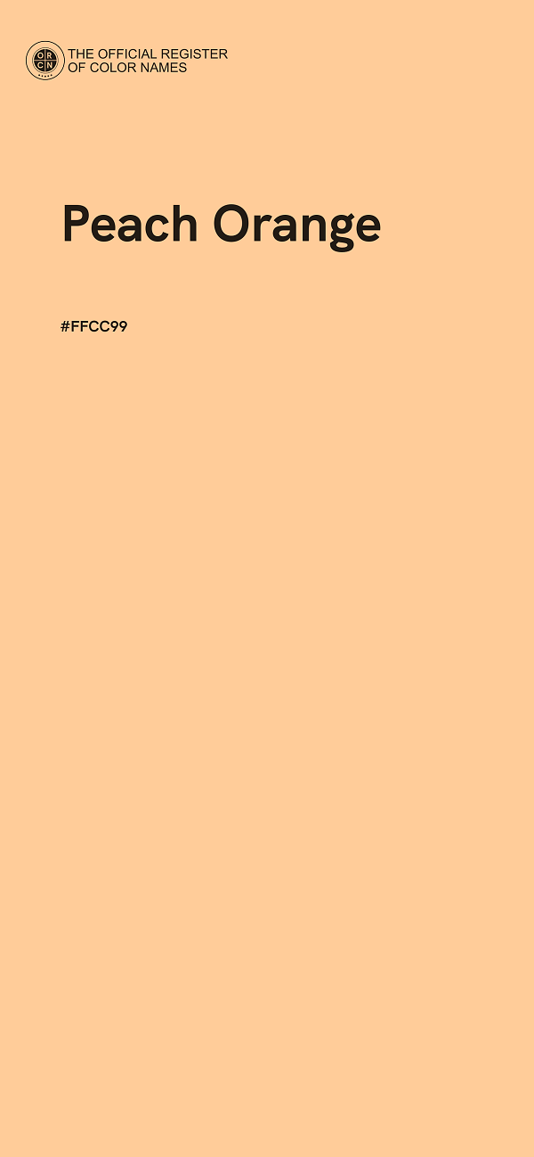 #FFCC99 - Peach Orange color image
