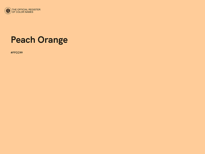 #FFCC99 - Peach Orange color image