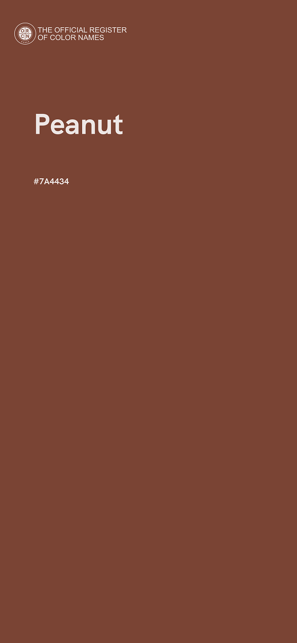 #7A4434 - Peanut color image