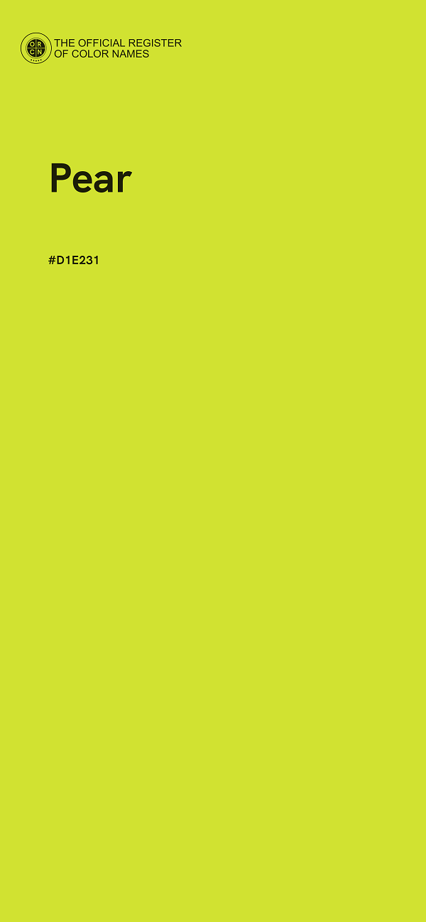 #D1E231 - Pear color image