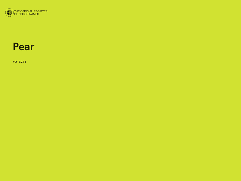 #D1E231 - Pear color image