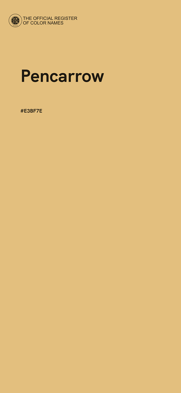 #E3BF7E - Pencarrow color image