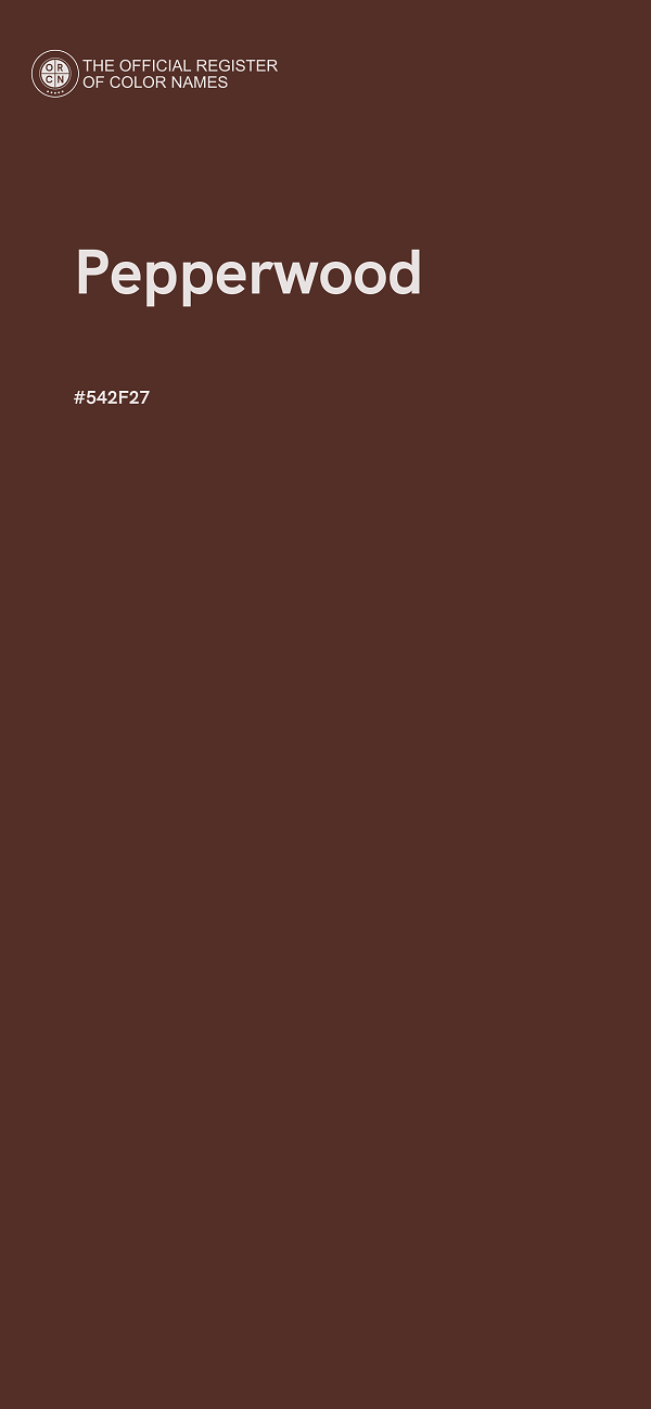 #542F27 - Pepperwood color image