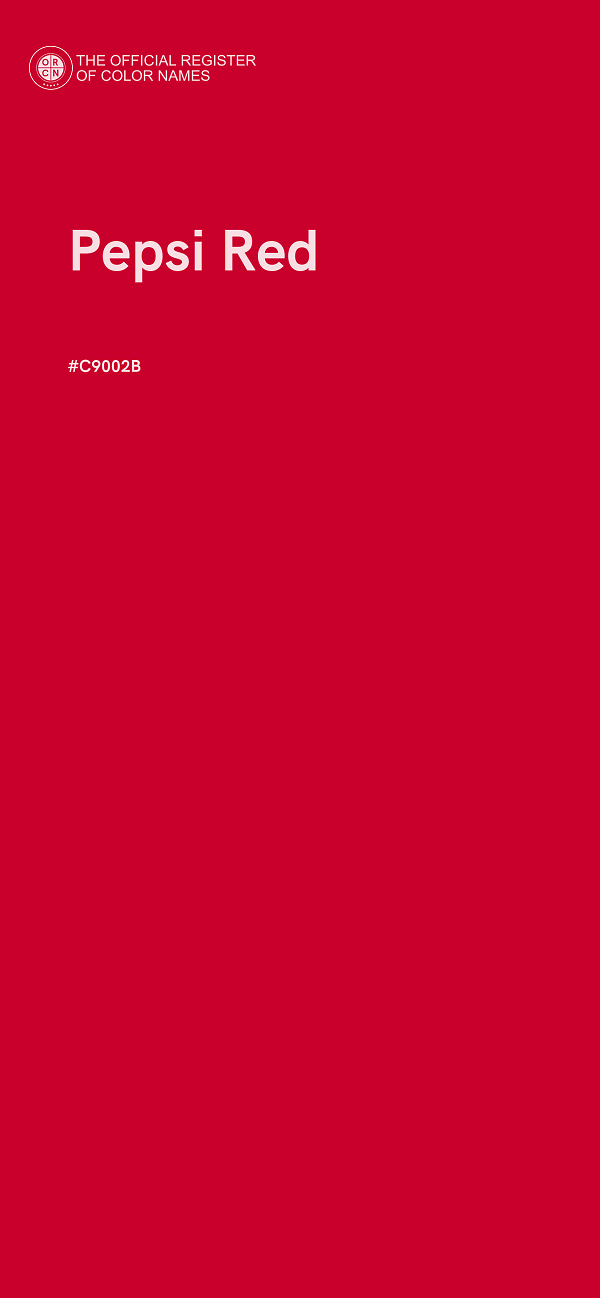 #C9002B - Pepsi Red color image